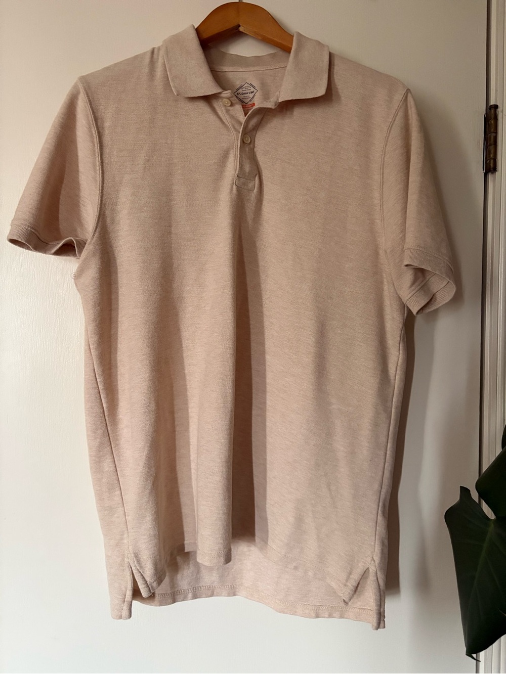 St. John's Bay Men's Polo - Light Beige Heather